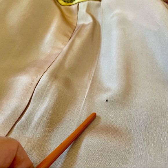 Vintage Rothmoor Coat Navy Blue Wool 40s Union Made A Line Pockets Jewel Accents - Picture 10 of 16